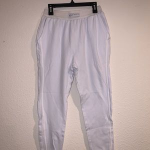 My mum made it white jogger pants